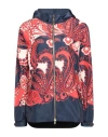 True Royal Woman Jacket Red Size 8 Polyester In Navy Blue