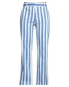 True Royal Woman Pants Azure Size 4 Cotton In Blue
