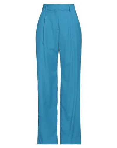 True Royal Woman Pants Azure Size 4 Virgin Wool, Elastane