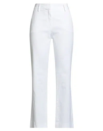 True Royal Woman Pants Beige Size 6 Cotton, Elastane In White