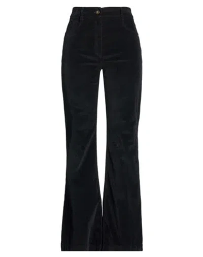True Royal Woman Pants Black Size 8 Cotton, Lycra, Elastane