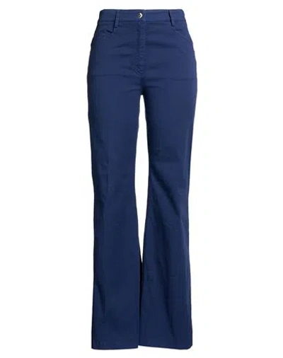 True Royal Woman Pants Blue Size 10 Cotton, Elastane
