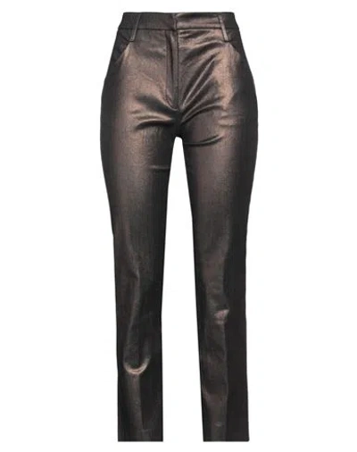 True Royal Woman Pants Bronze Size 6 Cotton, Elastane In Yellow