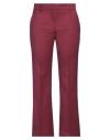 True Royal Woman Pants Burgundy Size 10 Virgin Wool, Elastane In Red
