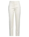True Royal Woman Pants Cream Size 12 Cotton, Polyamide, Polyester, Elastane In White