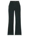True Royal Woman Pants Dark Green Size 6 Cotton, Lycra, Elastane In Green
