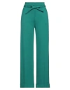 True Royal Woman Pants Emerald Green Size 8 Viscose, Polyamide, Elastane In Green