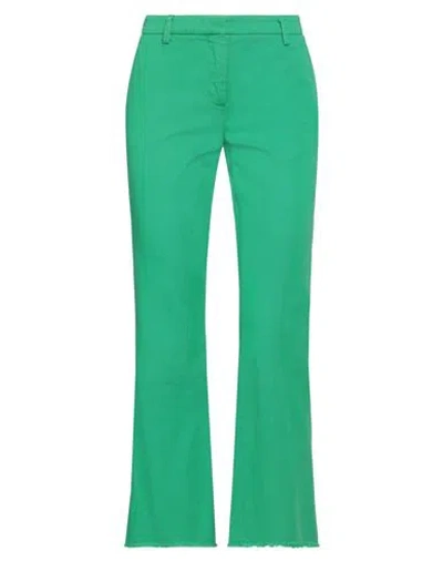 True Royal Woman Pants Green Size 2 Cotton, Elastane