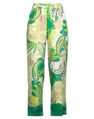 True Royal Woman Pants Green Size 4 Silk