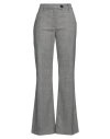 True Royal Houndsthooth Print Trousers In Grey