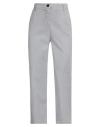 True Royal Woman Pants Light Grey Size 8 Cotton, Lycra, Silk, Elastane In Grey