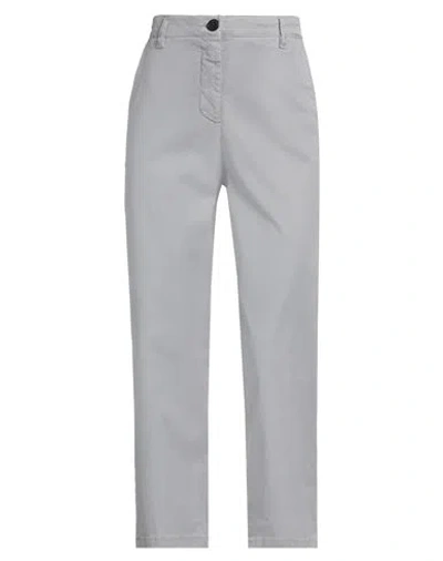 True Royal Woman Pants Light Grey Size 8 Cotton, Lycra, Silk, Elastane