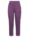 True Royal Woman Pants Mauve Size 8 Cotton, Elastane In Purple