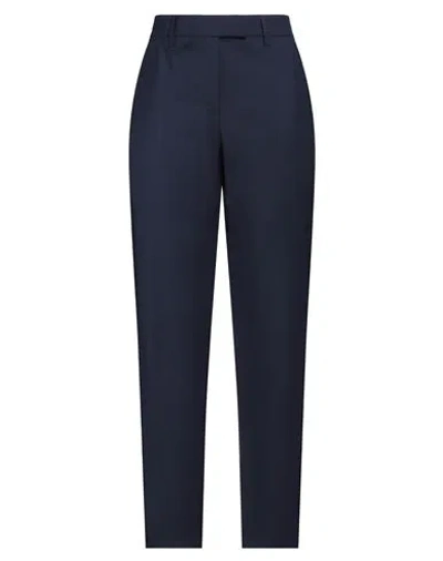 True Royal Woman Pants Midnight Blue Size 8 Virgin Wool, Elastane