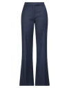 True Royal Woman Pants Navy Size 8 Virgin Wool, Elastane