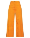 True Royal Woman Pants Orange Size 4 Cotton, Elastane