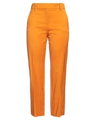 True Royal Woman Pants Orange Size 4 Viscose, Cotton, Silk, Elastane