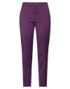 True Royal Woman Pants Plum Size 4 Viscose, Wool, Elastane In Purple