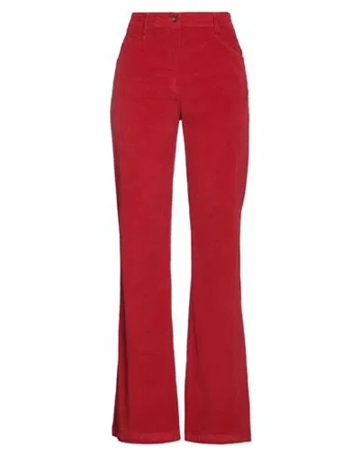 True Royal Woman Pants Red Size 14 Cotton, Elastane