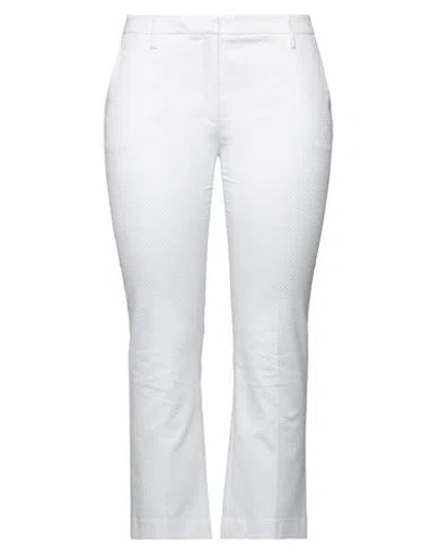 True Royal Woman Pants White Size 10 Cotton, Polyamide, Elastane