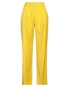 True Royal Woman Pants Yellow Size 6 Viscose, Wool, Elastane In Yellow