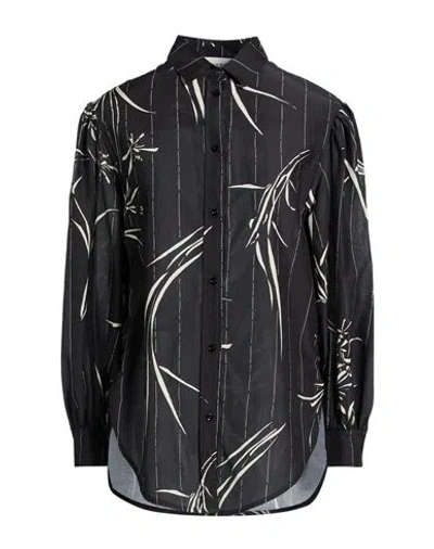 True Royal Woman Shirt Black Size 8 Cotton, Silk