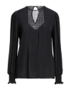 True Royal Woman Blouse Black Size 4 Viscose In Black