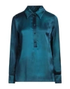 True Royal Woman Top Blue Size 4 Silk In Blue