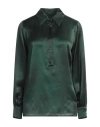 True Royal Woman Top Green Size 6 Silk