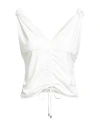 True Royal Woman Top White Size 8 Viscose, Elastane In White