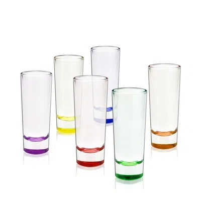 True Shooter 2 oz Shot Glasses In Assorted Colors In Multicolor