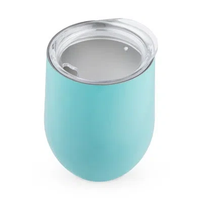 True Sip & Go Stainless Steel Stemless Wine Tumbler With Lid In Blue