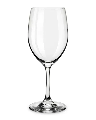 True Taste Set Of 4 Red And White Tasting Glass In Transparent