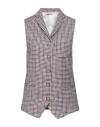 True Tradition Woman Tailored Vest Red Size 8 Linen, Cotton In Red