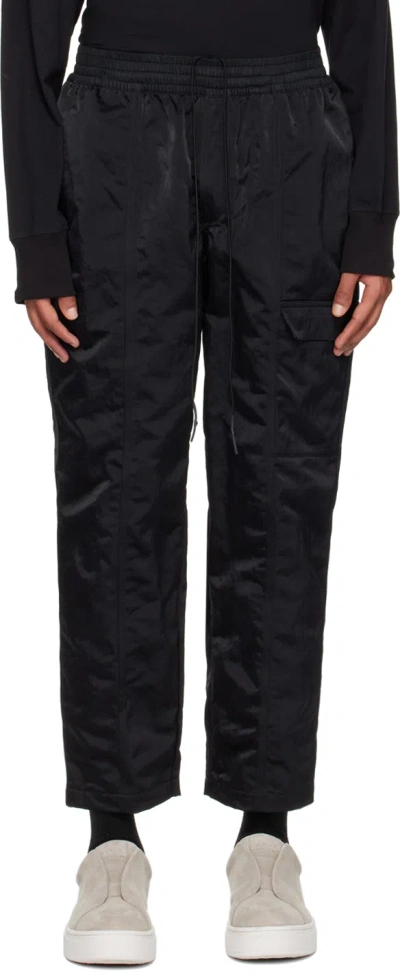 True Tribe Black Easy Steve Cargo Pants In Kly Black