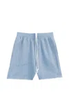 True Tribe Drawstring Textured Shorts In Blue