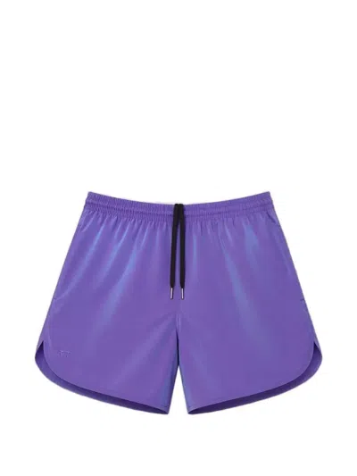 True Tribe Drawstring-waist Swim Shorts In Purple