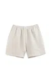 True Tribe Neat Drawstring Shorts In White