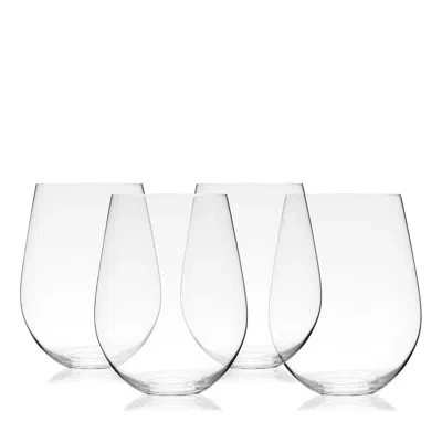 True Vino Stemless Red Wine Glasses In Clear