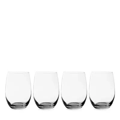 True Vino Stemless White Wine Glasses In Clear