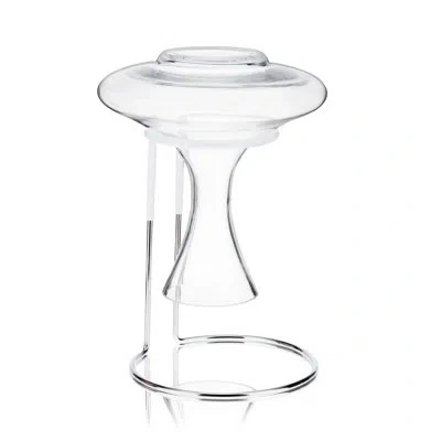 True Wine Decanter Drying Stand In Silver