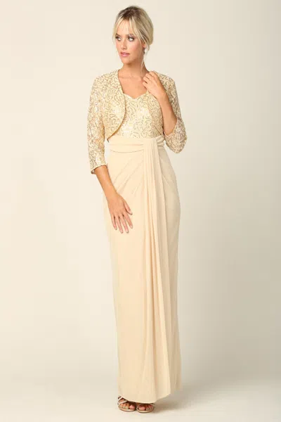 Truedames 2-pc Bolero Jacket Mother Of The Bride Dress In White