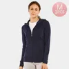 Truedames 3pcs - Solid Thin Zip Up Hoodie Jackets In Blue