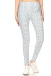 Truedames 5-inch Long Yoga Style Banded Lined Multi Printed Knit Legging With High Waist In Gray