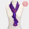 Truedames 6pcs - Halloween Pattern Print Scarf In Purple