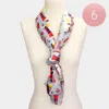 Truedames 6pcs - Lighthouse Anchor Pattern Printed Scarf In Multi