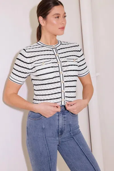Truedames A Day In The Meadow Knit Cardigan In Multi