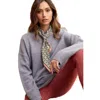 Truedames A Multicolor Knit Sweater In Gray