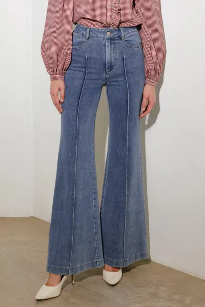 Truedames A Place To Be Stretch Denim Pants In Blue