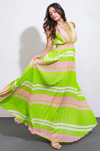 Truedames A Quick Trip Woven Maxi Dress In Multi